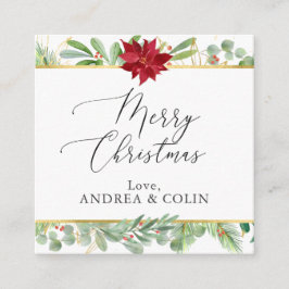 kerstcadeautjes voor kerstfeestfeestdagen in Poins Vierkante Visitekaartje