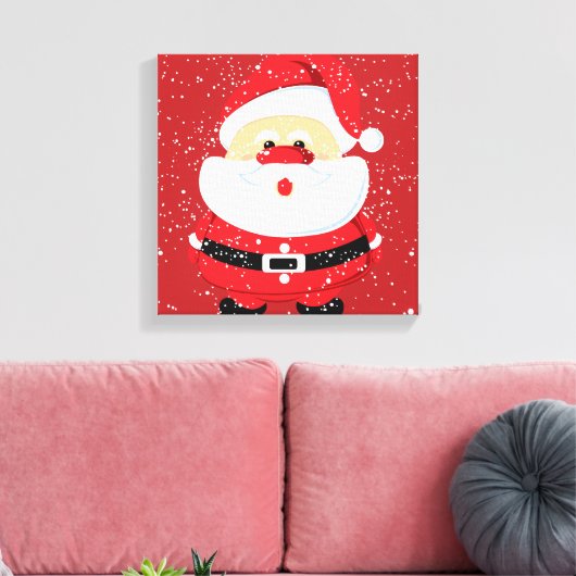 kerstcadeautjes voor kerstmis canvas afdruk (Insitu (Woonkamer))
