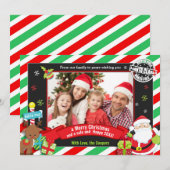 kerstcadeautjes voor kerstmis en rudolf feestdagenkaart (Voorkant / Achterkant)