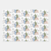 kerstcadeautjes voor kerstpuppies inpakpapier vel (Voorkant 2)