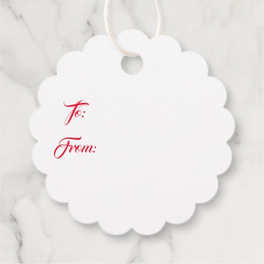 kerstcadeautjes voor Label met brede smaak (Achterkant)