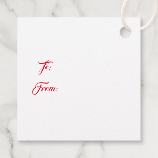 kerstcadeautjes voor Label met brede smaak (Achterkant)