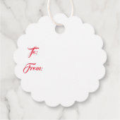 kerstcadeautjes voor Label met brede smaak (Achterkant)