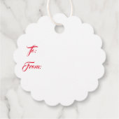 kerstcadeautjes voor Label met brede smaak (Achterkant)