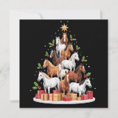 kerstcadeautjes voor paardenbomen feestdagenkaart (Voorkant)