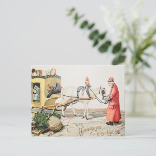  kerstcadeautjes voor paardenkunst feestdagenkaart (Staand voorkant)