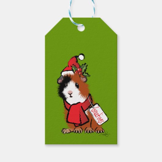 kerstcadeautjes voor parelwijn cadeaulabel (Voorkant)