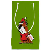 kerstcadeautjes voor parelwijn klein cadeauzakje (Voorkant)