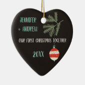  kerstcadeautjes voor paren keramisch ornament (Rechts)