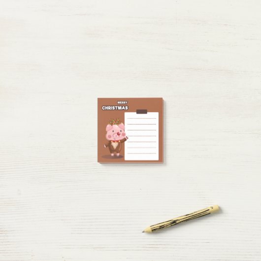 kerstcadeautjes voor rendieren post-it® notes (Op bureau)