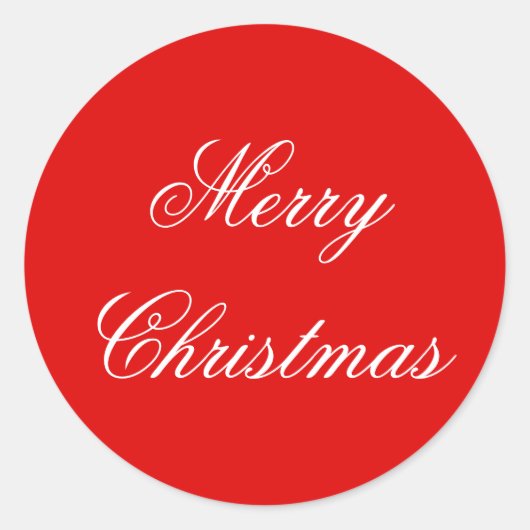 kerstcadeautjes voor rondschrijven ronde sticker (Voorkant)