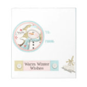 kerstcadeautjes voor Snoepjes met kerstcadeautjes  Notitieblok (Voorkant)