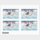 kerstcadeautjes voor Stickers — Polaire Beren (Vel)