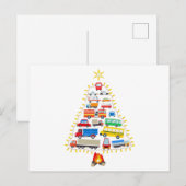 kerstcadeautjes voor voertuigen, kostuums voor voe briefkaart (Voorkant / Achterkant)
