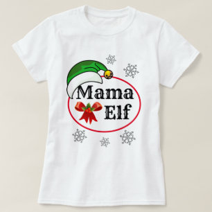 kerstcadeautjes voor vrouwen MAMA ELF T-shirt