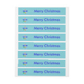 kerstcadeautjes voor Zee Adreslabel Wikkel (Vel)