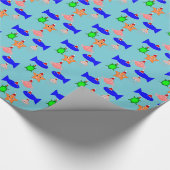 kerstcadeautjes voor Zee Cadeaupapier (Hoek)