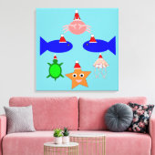 kerstcadeautjes voor Zee Canvas Afdruk (Insitu (Woonkamer))