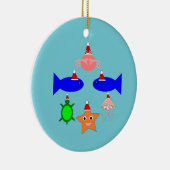 kerstcadeautjes voor Zee Keramisch Ornament (Rechts)