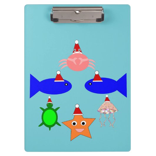 kerstcadeautjes voor Zee Klembord (Voorkant)