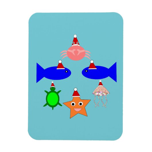 kerstcadeautjes voor Zee Magneet (Verticaal)