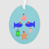 kerstcadeautjes voor Zee Ornament (voorkant)
