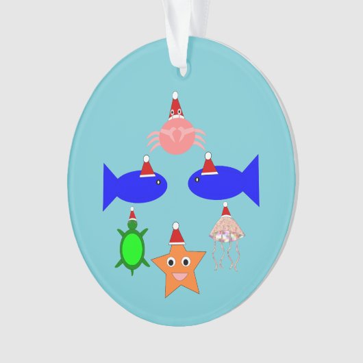 kerstcadeautjes voor Zee Ornament (voorkant)