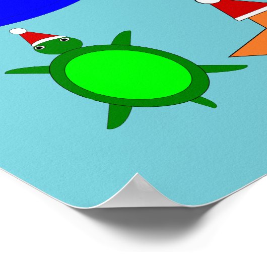 kerstcadeautjes voor Zee Poster (Hoek)