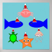 kerstcadeautjes voor Zee Poster (Voorkant)