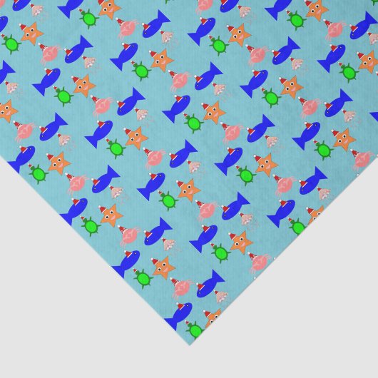 kerstcadeautjes voor Zee Tissuepapier (Detail)