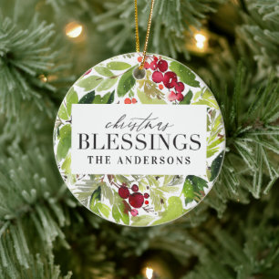 kerstcadeautjes waterverf met foto keramisch ornament