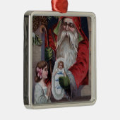 kerstcadeautjeSanta Giving Doll Metalen Ornament (Rechts)