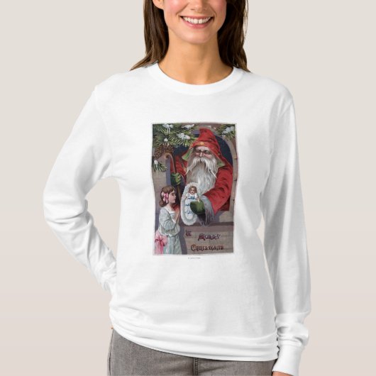 kerstcadeautjeSanta Giving Doll T-shirt (Voorkant)