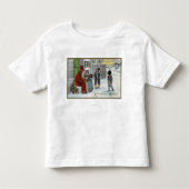 kerstcadeautjeSanta Sitting Kinder Shirts (Voorkant)