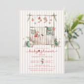 Kerstcadeautjesfeestje uitnodiging (Staand voorkant)