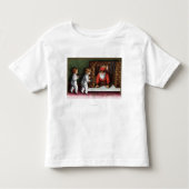 kerstcadeautjeSinterklaas komt uit schoorsteen Kinder Shirts (Voorkant)