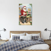 kerstcadeautjesSanta Painting Canvas Afdruk (Insitu (Slaapkamer))