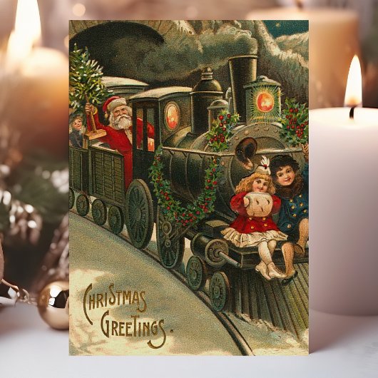 kerstcadeautrein  feestdagenkaart