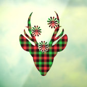 kerstcadeauvenster voor Deer Raamsticker (Vel 3)
