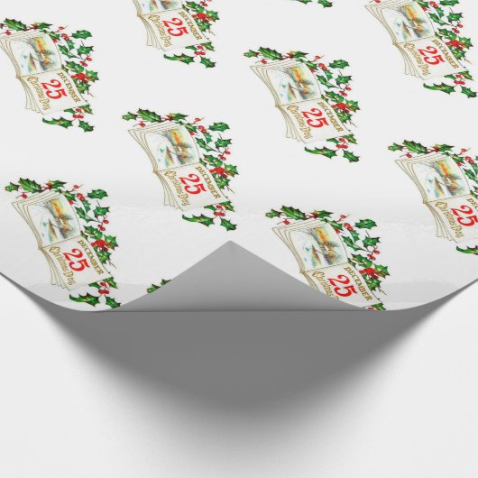 Kerstcadeauverpakking/25 december cadeaupapier (Hoek)
