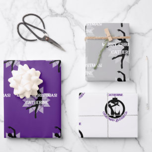 Kerstcadeauverpakking ballerina-thema HAMbyWG Inpakpapier Vel