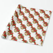 Kerstcadeauverpakking/Bellen Cadeaupapier (Uitgerold)