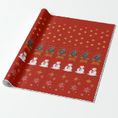 Kerstcadeauverpakking Cadeaupapier (Uitgerold)