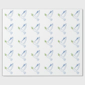 Kerstcadeauverpakking/Duiven Cadeaupapier (Vlak)