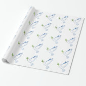 Kerstcadeauverpakking/Duiven Cadeaupapier (Uitgerold)