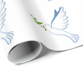 Kerstcadeauverpakking/Duiven Cadeaupapier (Rol Hoek)