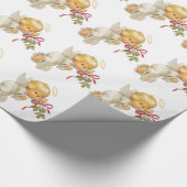Kerstcadeauverpakking/Engelen Cadeaupapier (Hoek)