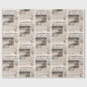 Kerstcadeauverpakking  inpakpapier Sepia (Vlak)