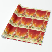 Kerstcadeauverpakking/Kerstboom Cadeaupapier (Uitgerold)