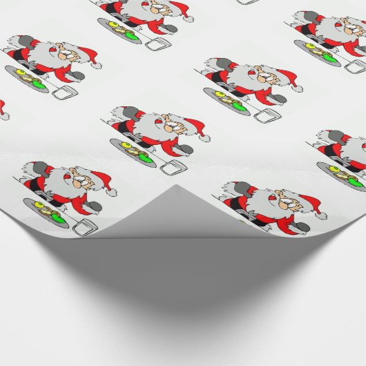 Kerstcadeauverpakking/Kerstman Cadeaupapier (Hoek)